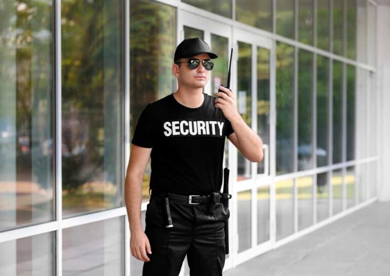 Male security guard
